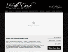 Tablet Screenshot of northcoastpartyhire.com.au